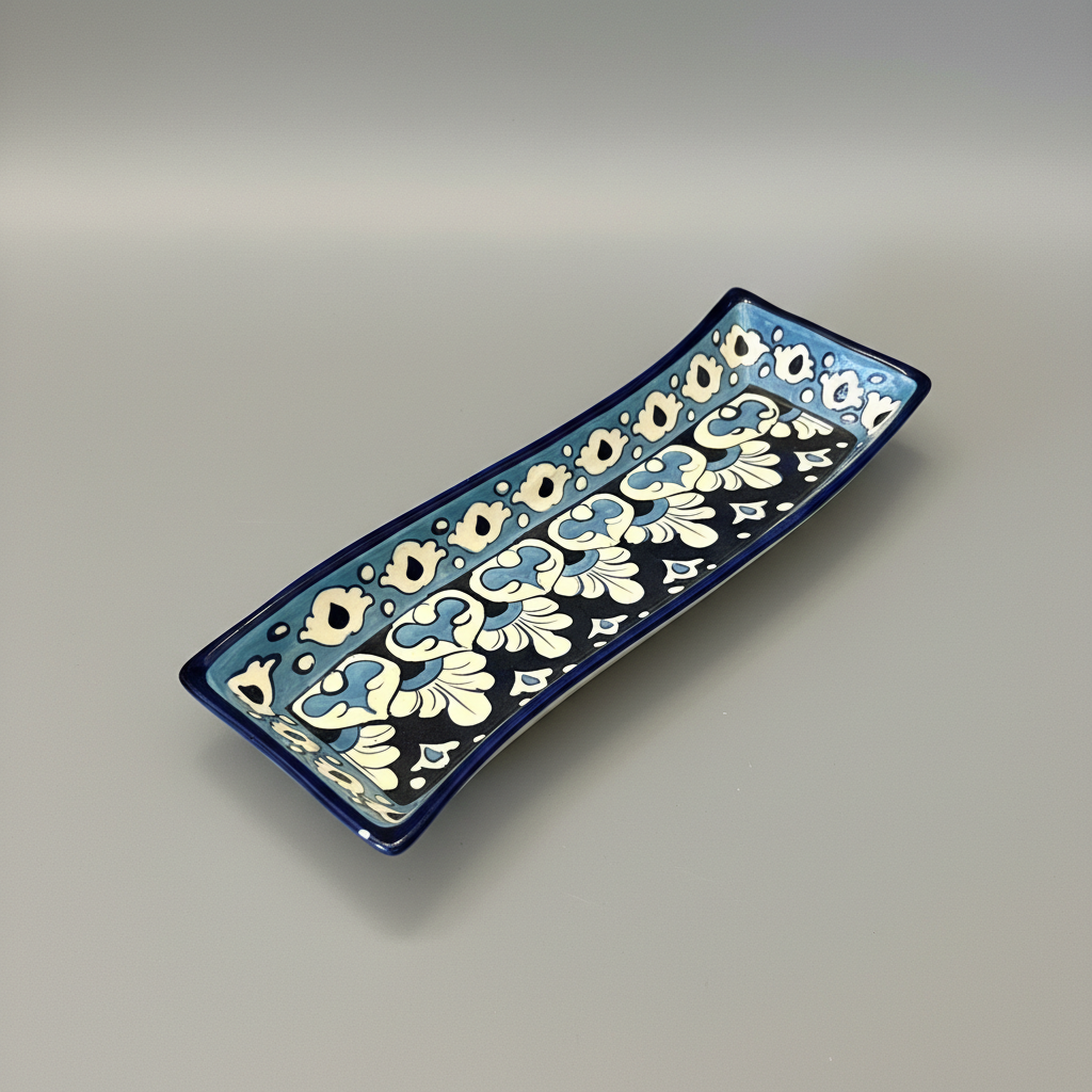 Handmade Indigo Sizzler Tray