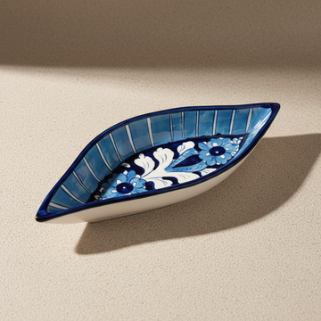 Handmade Cerulean Skiff Appetizer Tray